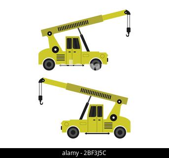 crane icon illustrated in vector on white background Stock Vector