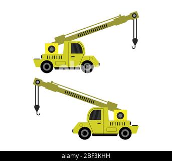 crane icon illustrated in vector on white background Stock Vector