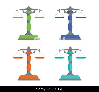 Libra icon illustrated in vector on white background Stock Vector