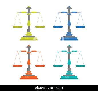 Libra icon illustrated in vector on white background Stock Vector