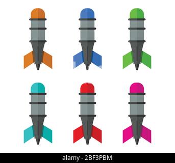 bomb icon illustrated in vector on white background Stock Vector