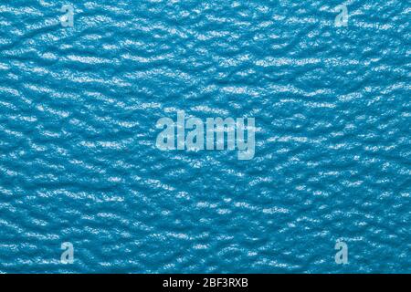 Blue leather texture background. rough material close up Stock Photo