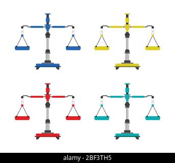 Libra icon illustrated in vector on white background Stock Vector