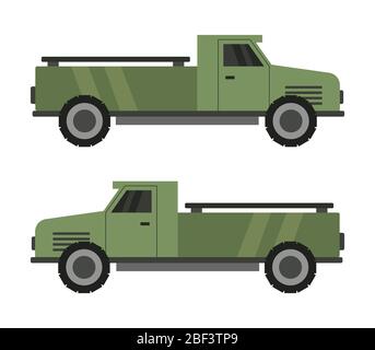 mini truck icon illustrated in vector on white background Stock Vector