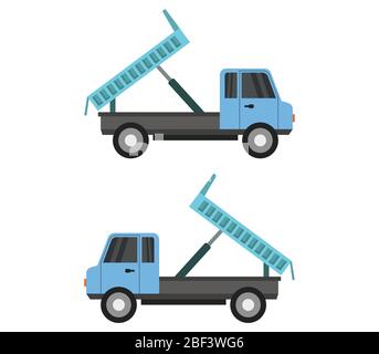 mini truck icon illustrated in vector on white background Stock Vector