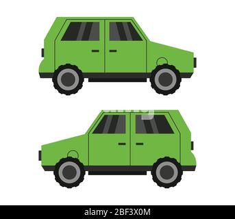car icon illustrated in vector on white background Stock Vector Image ...