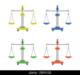 Libra icon illustrated in vector on white background Stock Vector