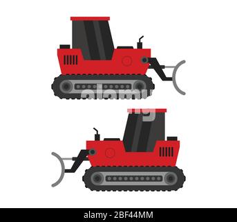 snowplow icon illustrated in vector on white background Stock Vector
