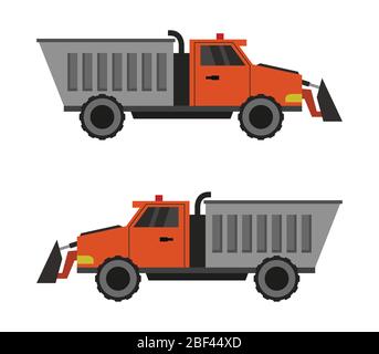 snowplow icon illustrated in vector on white background Stock Vector