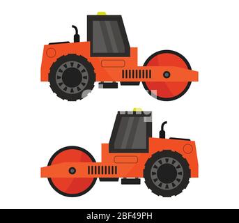 roller icon illustrated in vector on white background Stock Vector