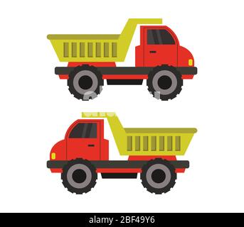 toy truck icon illustrated in vector on white background Stock Vector