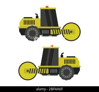 roller icon illustrated in vector on white background Stock Vector