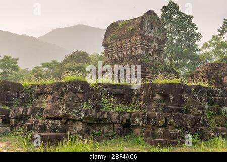 Champa Ruins of My Son near Hoi An, Vietnam Stock Photo