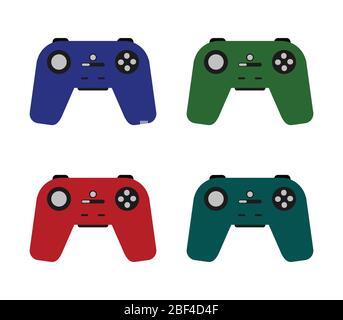 gamepad icon illustrated in vector on white background Stock Vector