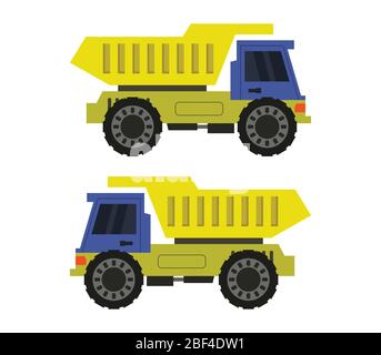 toy truck icon illustrated in vector on white background Stock Vector