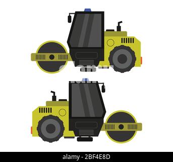 roller icon illustrated in vector on white background Stock Vector