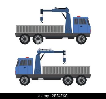 crane icon illustrated in vector on white background Stock Vector