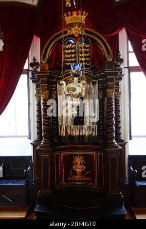 The Old Synagogue in Dubrovnik, Croatia is the oldest Sefardic synagogue still in use today in the world and the second oldest synagogue in Europe. Stock Photo