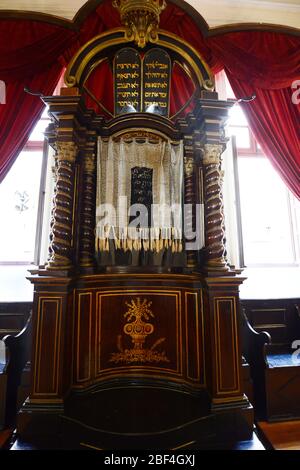 The Old Synagogue in Dubrovnik, Croatia is the oldest Sefardic synagogue still in use today in the world and the second oldest synagogue in Europe. Stock Photo