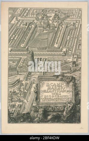Giovanni Battista Piranesi, Il Campo Marzio dell'Antica Roma (1762)