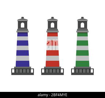 headlight icon illustrated in vector on white background Stock Vector