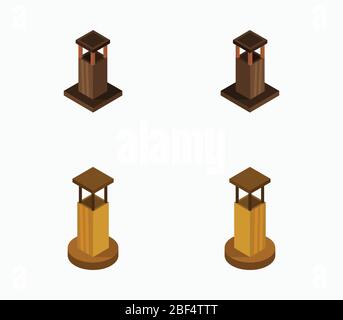 chimney icon illustrated in vector on white background Stock Vector
