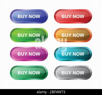 buy now icon illustrated in vector on white background Stock Vector