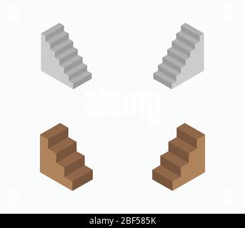 ladder icon illustrated in vector on white background Stock Vector