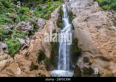 Cascada Cailor - Horses Waterfall in Rodna National Park near Borsa resort in Rodna Mountains, northern Romania Stock Photo