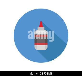 glue icon illustrated in vector on white background Stock Vector