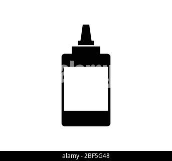 glue icon illustrated in vector on white background Stock Vector
