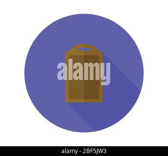cutting board icon illustrated in vector on white background Stock Vector