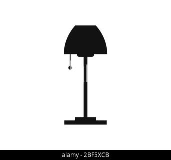 floor lamp icon illustrated in vector on white background Stock Vector