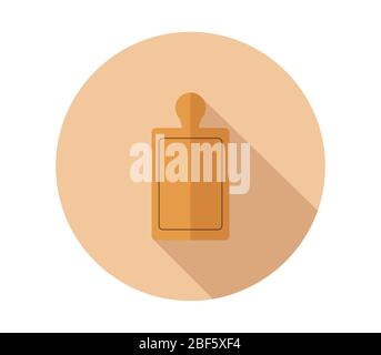 cutting board icon illustrated in vector on white background Stock Vector