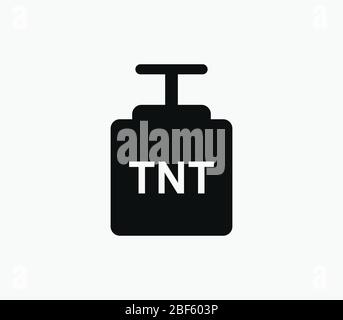 TNT icon illustrated in vector on white background Stock Vector