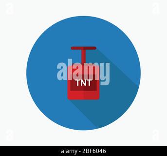 TNT icon illustrated in vector on white background Stock Vector