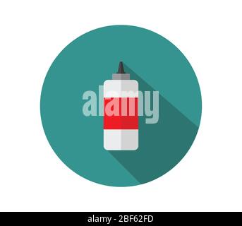 glue icon illustrated in vector on white background Stock Vector