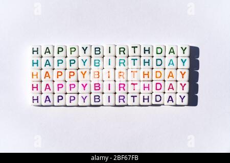 Colorful Birthday decorations on wooden background. Birthday party supplies  with copy space. Concept of childrens Birthday party Stock Photo - Alamy