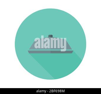 tray icon illustrated in vector on white background Stock Vector