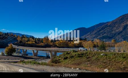 Clutha River near Queensbury, South Island, New Zealand Stock Photo