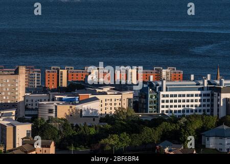 view from observatory of Dundee city Stock Photo