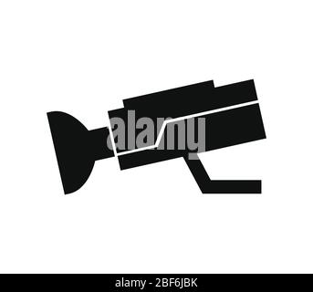 surveillance camera icon illustrated in vector on white background Stock Vector