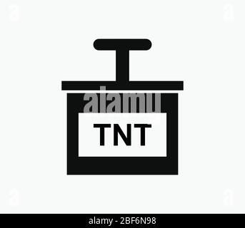 TNT icon illustrated in vector on white background Stock Vector