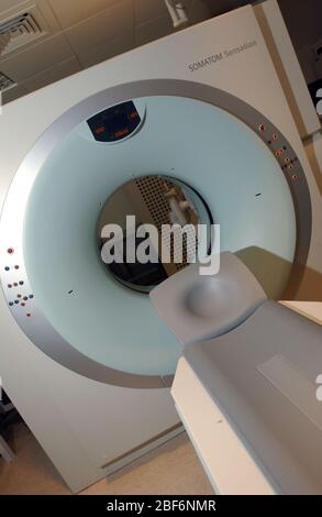 A Siemens CT scanner A computed tomography scanner which was developed ...