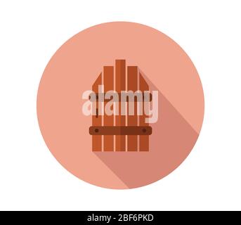 gate icon illustrated in vector on white background Stock Vector
