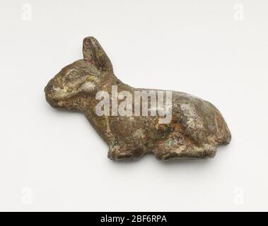 Tally in the form of a rabbit fragment. You Xiaoxi  (late 19th-early 20th century) Stock Photo