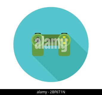 joystick icon illustrated in vector on white background Stock Vector