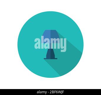 lamp icon illustrated in vector on white background Stock Vector