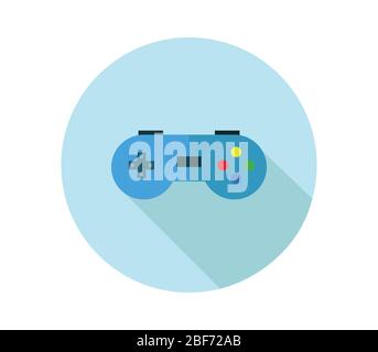 joystick icon illustrated in vector on white background Stock Vector