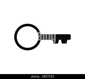 key icon illustrated in vector on white background Stock Vector Image ...